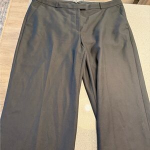 Wide Leg Pleated Wool Trousers